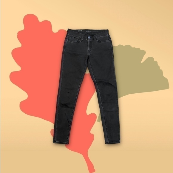 Levi’s Super Skinny Jeans Charcoal Black 27 - Picture 2 of 9
